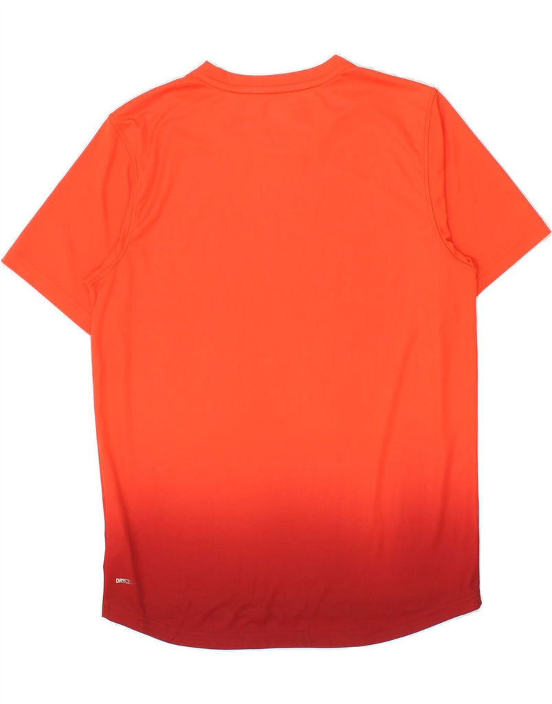 PUMA Mens T-Shirt Top Small Orange Colourblock Polyester Vintage Puma and Second-Hand Puma from Messina Hembry 