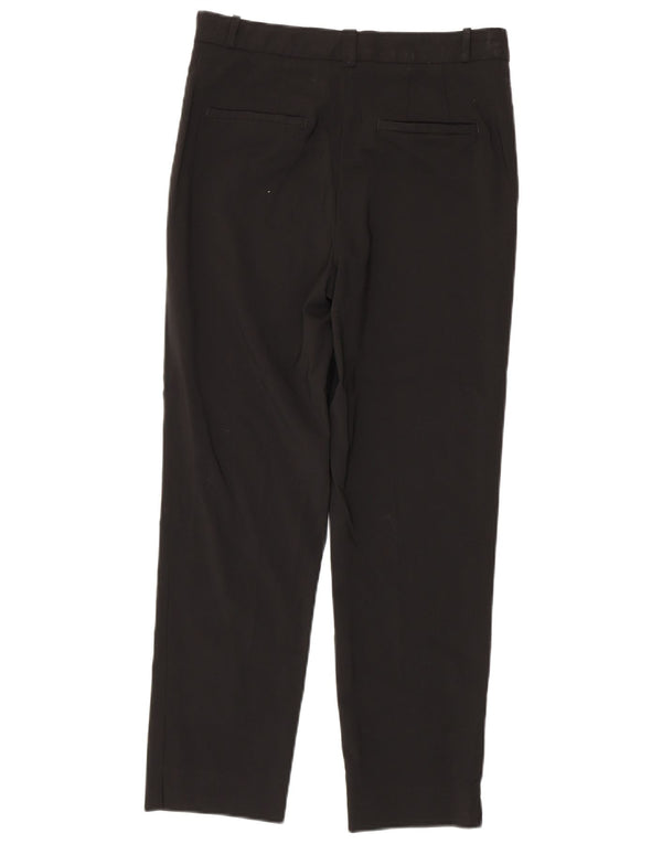 Massimo Dutti Womens Straight Chino Trousers EU 38 Small W28 L27 Black