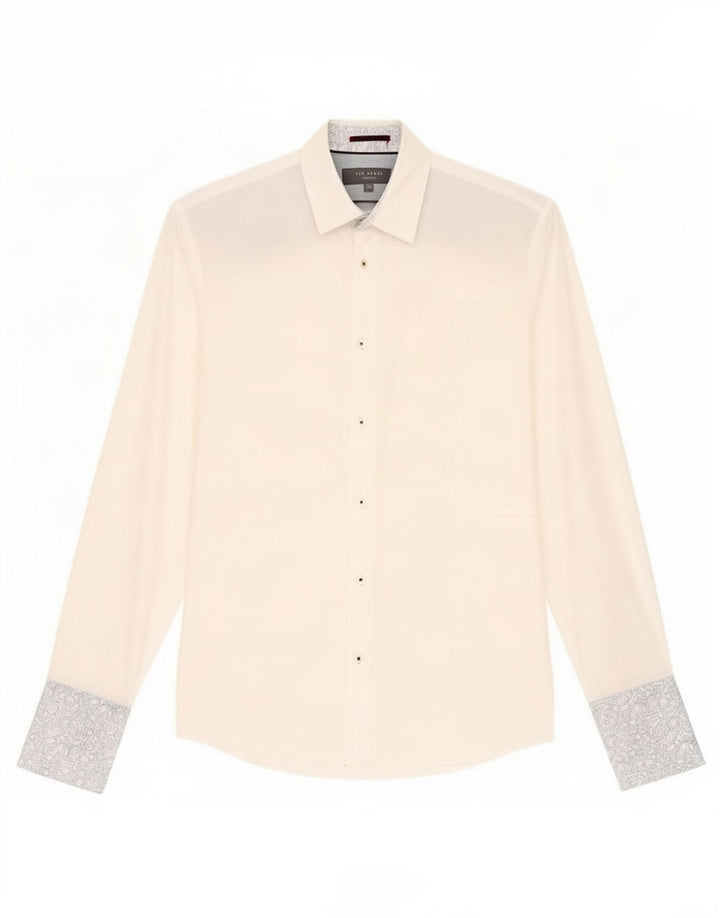Ted Baker Mens Formal Shirt Size 15 Medium White Cotton
