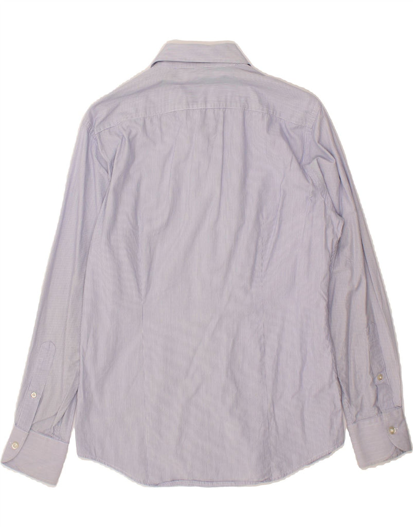 BENETTON Mens Shirt Medium Blue Pinstripe Vintage Benetton and Second-Hand Benetton from Messina Hembry 