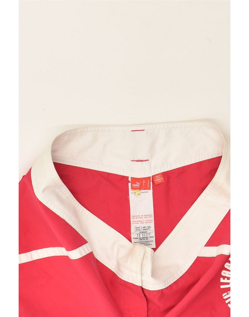 PUMA Womens Graphic Casual Shorts UK 12 Medium W30 Red Colourblock Vintage Puma and Second-Hand Puma from Messina Hembry 