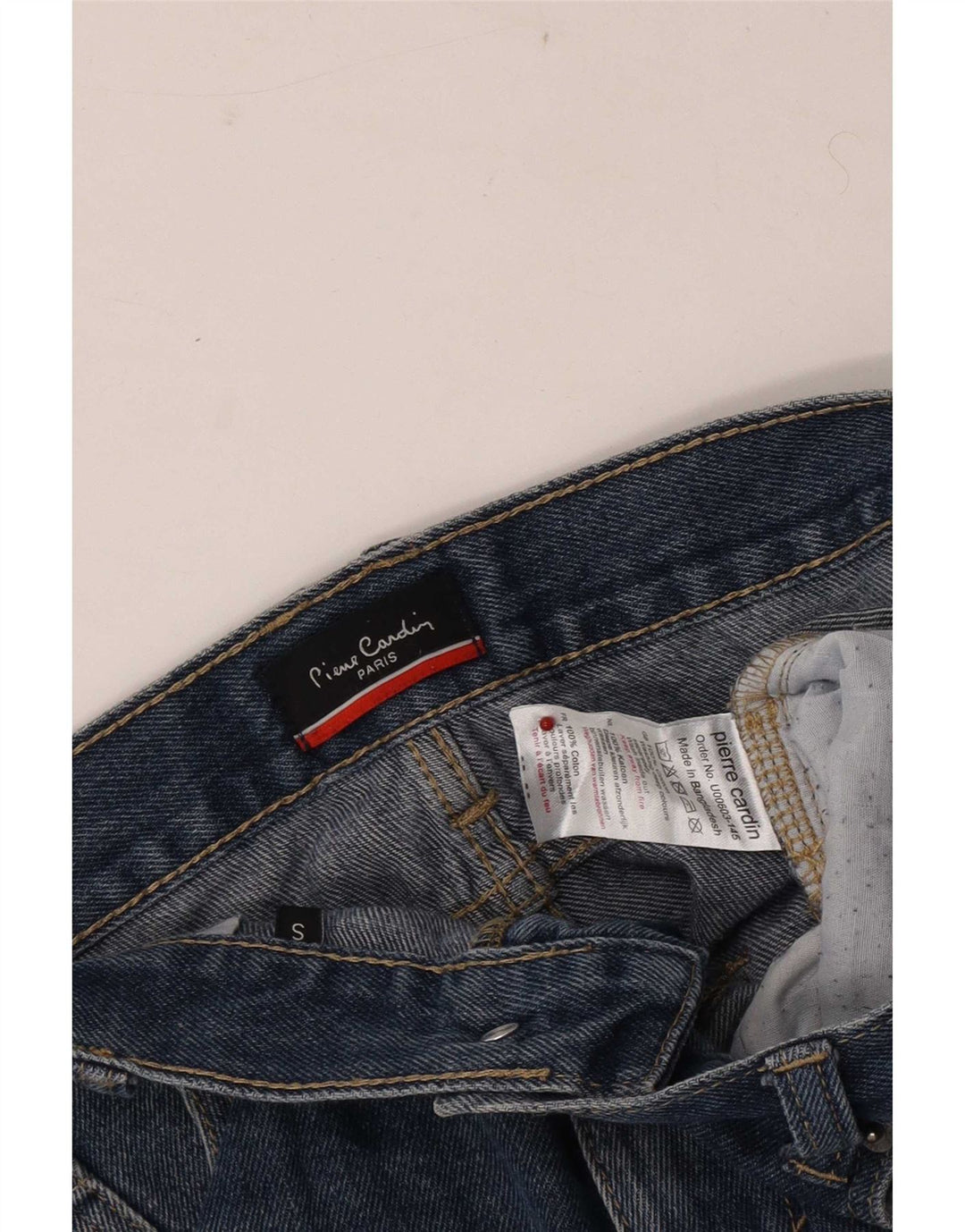 Pierre Cardin Mens Denim Shorts Small W29 Blue Cotton