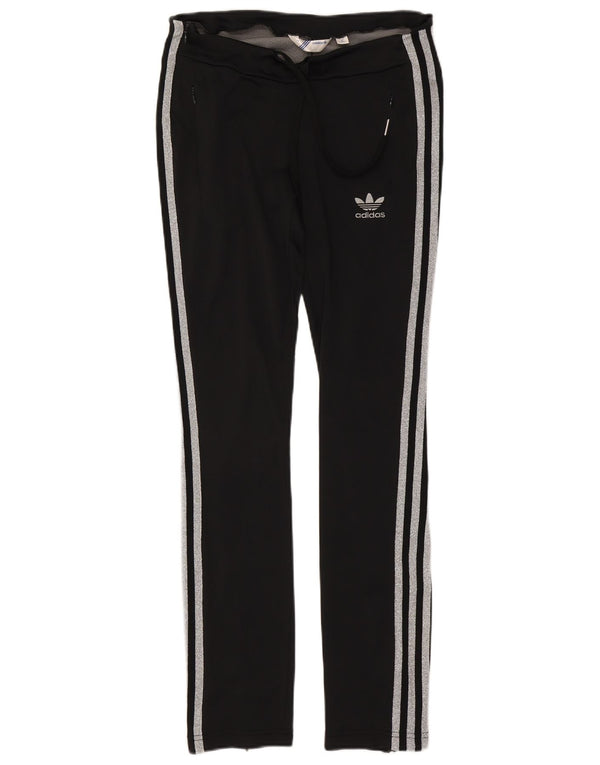 Adidas Womens Tracksuit Trousers IT 42 Medium  Black Polyamide