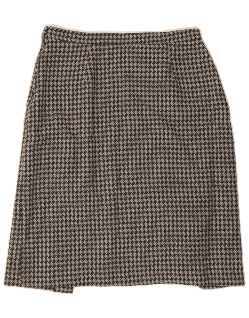 VINTAGE Womens 2 Piece Skirt Set IT 46 Large W28  Grey Houndstooth Vintage Vintage and Second-Hand Vintage from Messina Hembry 