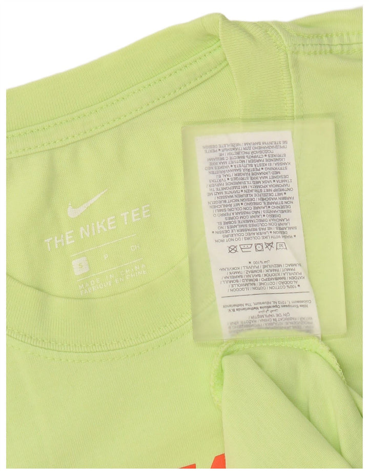Nike Mens Graphic T-Shirt Top Small Green Cotton