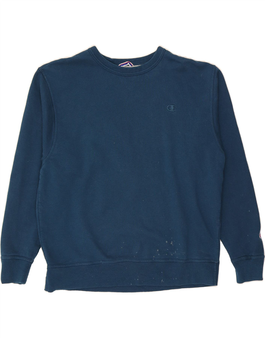 CHAMPION Mens Sweatshirt Jumper Large Navy Blue Cotton Vintage Champion and Second-Hand Champion from Messina Hembry 