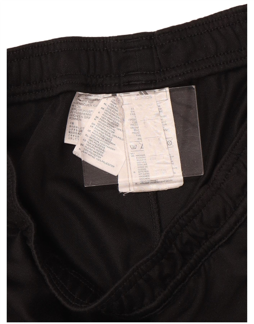 ADIDAS Mens Tracksuit Trousers Small  Black Polyester