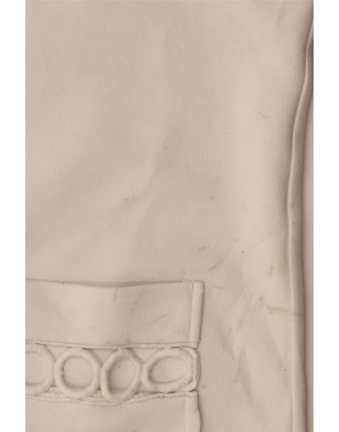 Zara Womens Geometrical T-Shirt Dress UK 12 Medium White Polyester