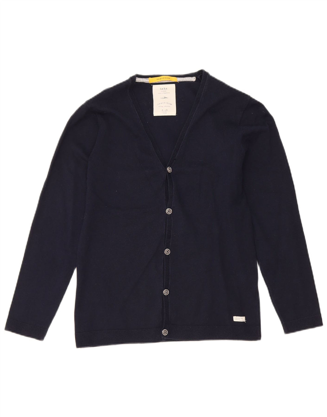 Zara Boys Cardigan Sweater 9-10 Years Navy Blue