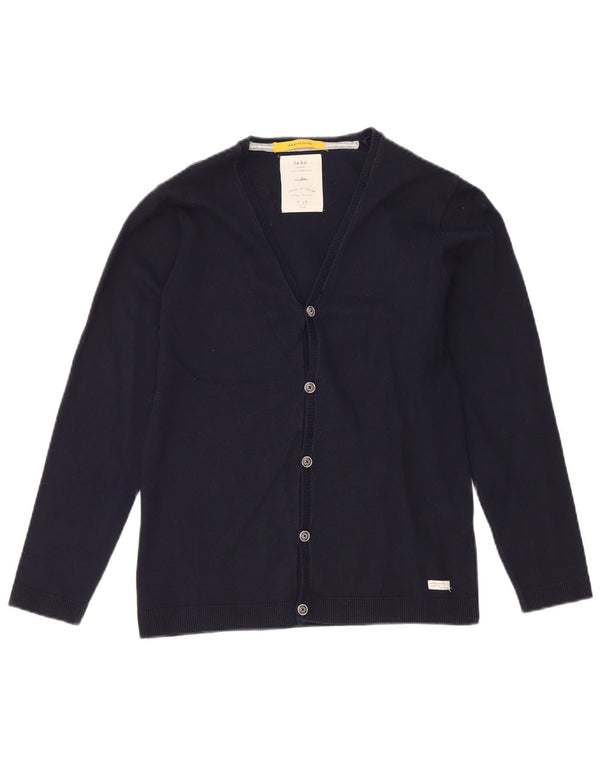Zara Boys Cardigan Sweater 9-10 Years Navy Blue