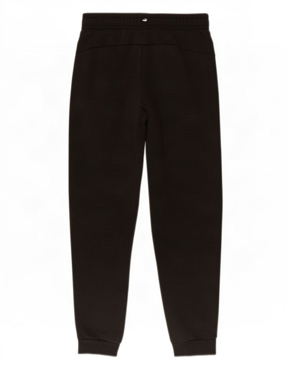 Puma Boys Tracksuit Trousers Joggers 13-14 Years Black Cotton