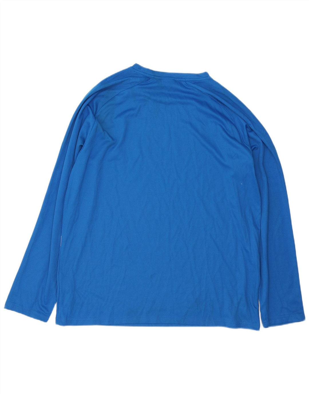 Puma Mens Top Long Sleeve Large Blue Striped Polyester