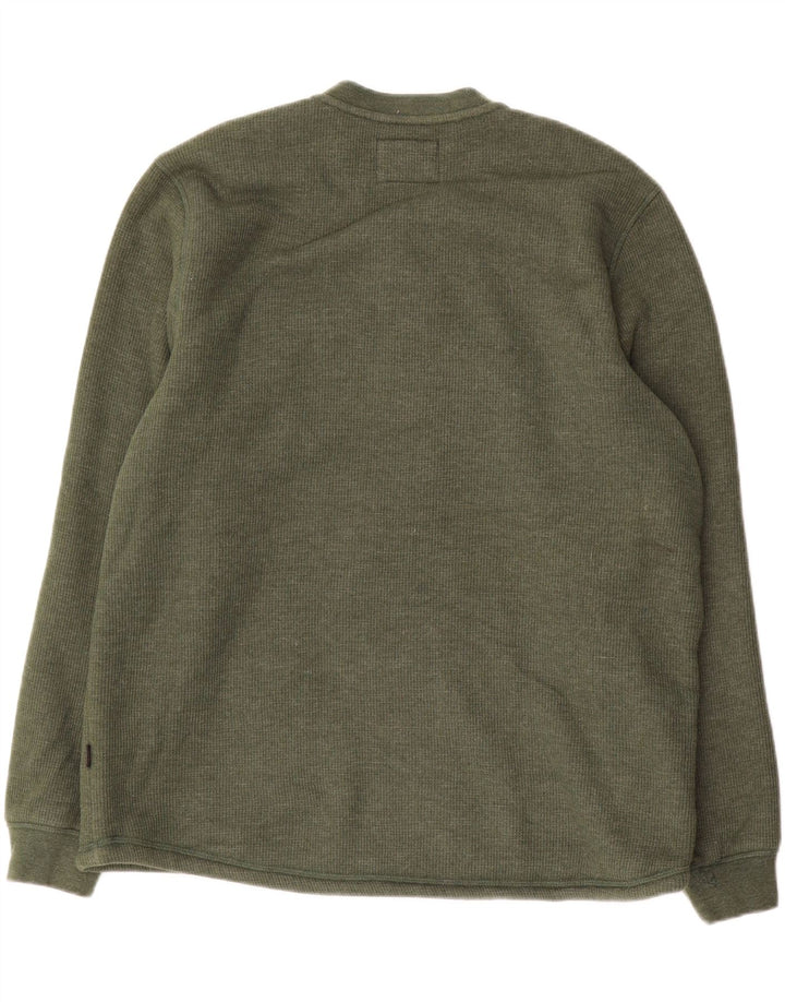 Lee Mens Regular Fit Sweatshirt Jumper Large Green Cotton
