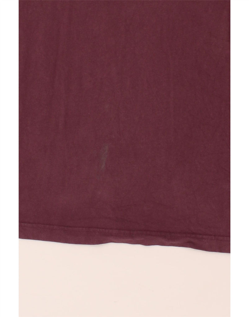 CREW CLOTHING Mens T-Shirt Top Small Maroon Cotton Vintage Crew Clothing and Second-Hand Crew Clothing from Messina Hembry 