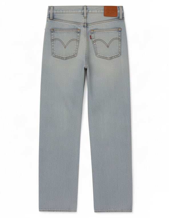 Levi's Womens Ribcage High Rise Loose Jeans W27 L29 Blue Cotton