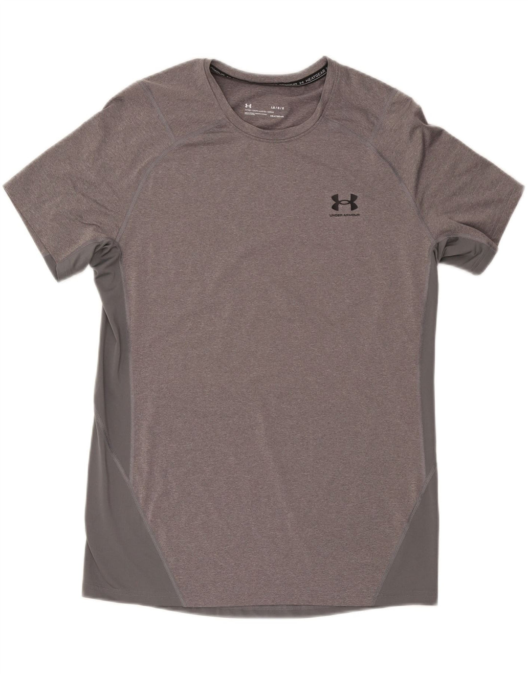 UNDER ARMOUR Mens Heat Gear T-Shirt Top Large Grey