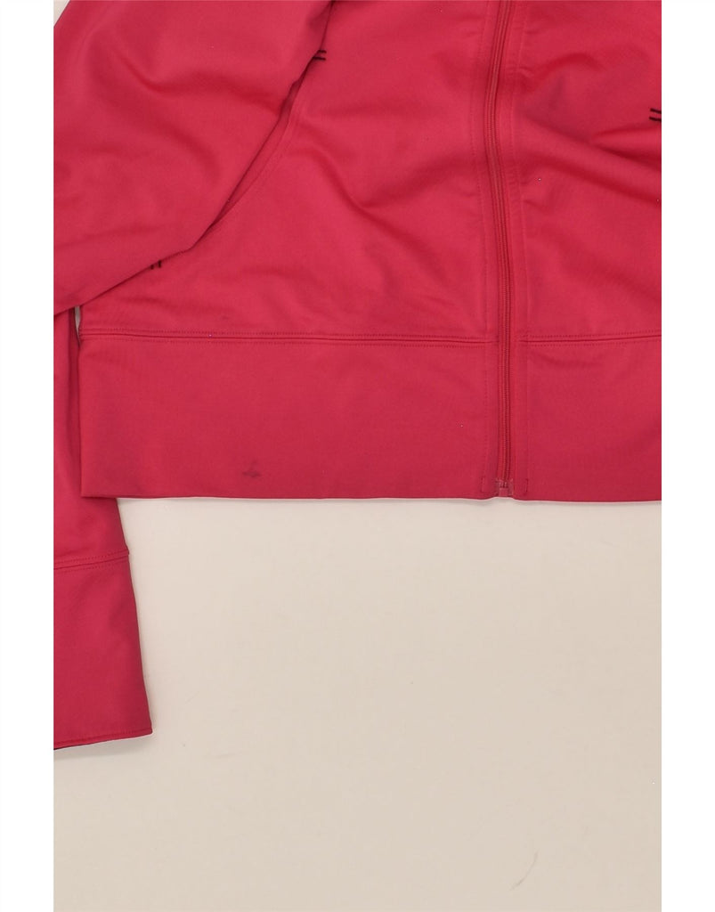 UNDER ARMOUR Womens Tracksuit Top Jacket UK 14 Medium Pink Polyester | Vintage Under Armour | Thrift | Second-Hand Under Armour | Used Clothing | Messina Hembry 