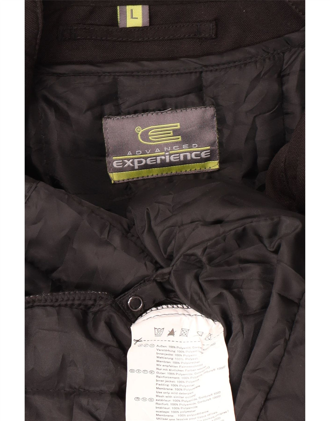 Vintage Mens Padded Racer Jacket UK 40 Large Black Polyamide