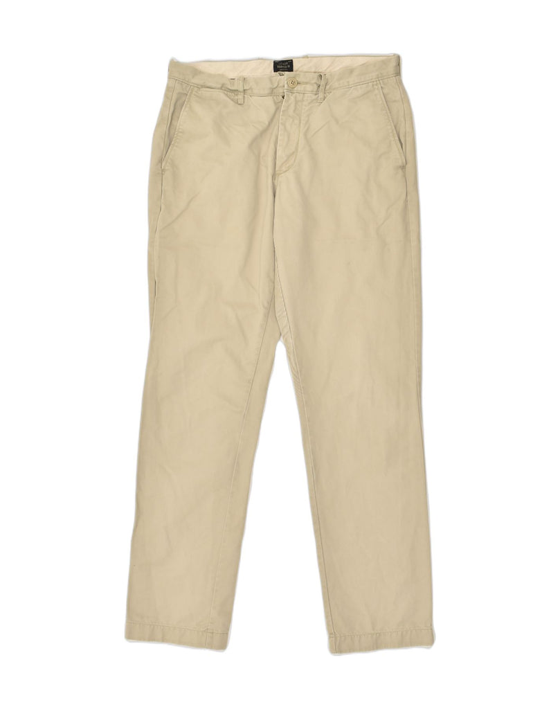 J. CREW Mens Broken In Slim Chino Trousers W31 L32  Beige Cotton | Vintage J. Crew | Thrift | Second-Hand J. Crew | Used Clothing | Messina Hembry 