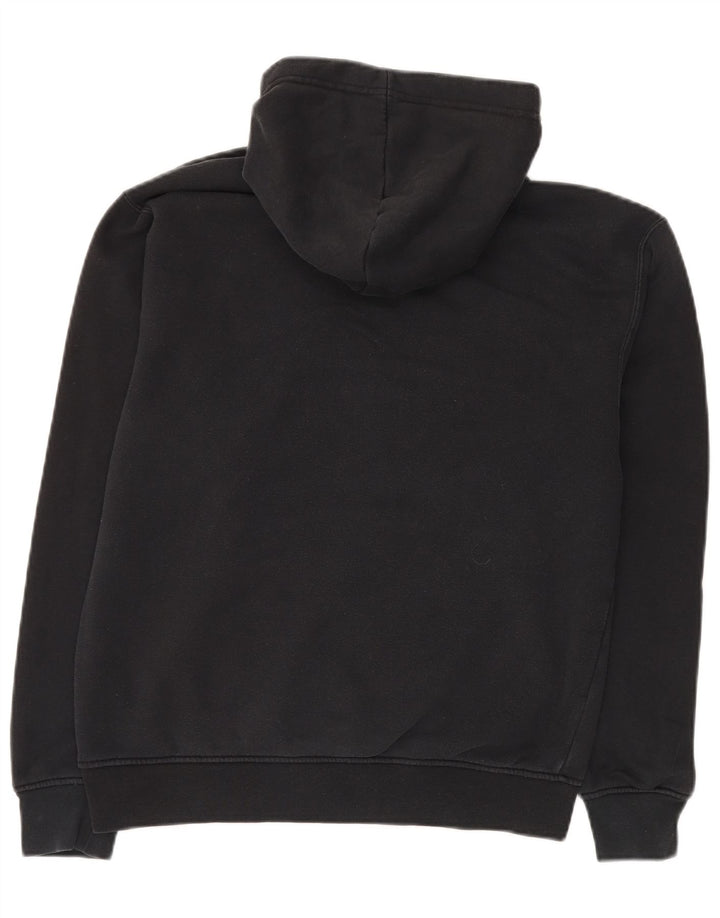 JORDAN Mens Hoodie Jumper Small Black Cotton