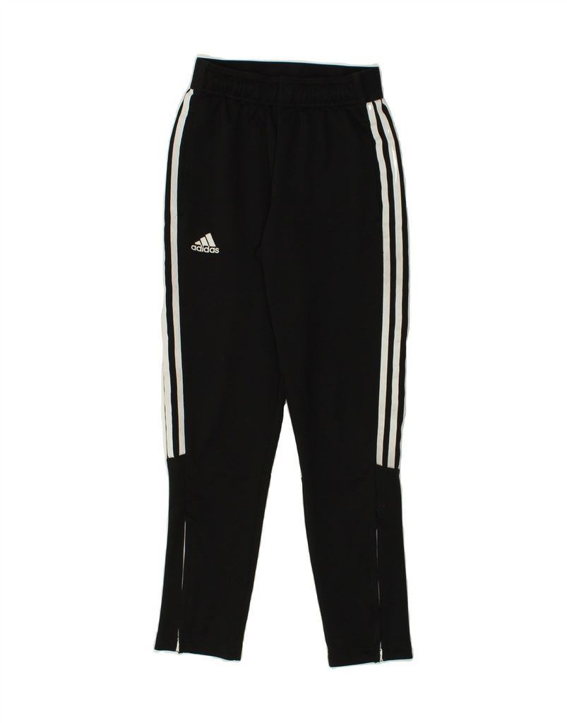 ADIDAS Boys Tracksuit Trousers 11-12 Years Medium Black Polyester | Vintage Adidas | Thrift | Second-Hand Adidas | Used Clothing | Messina Hembry 