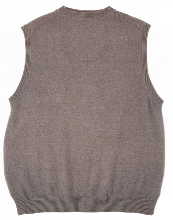 Marks & Spencer Mens Regular Fit Vest Tank Top Large Grey Cotton