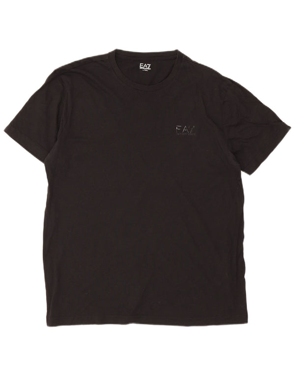 Emporio Armani Mens T-Shirt Top XL Black Cotton
