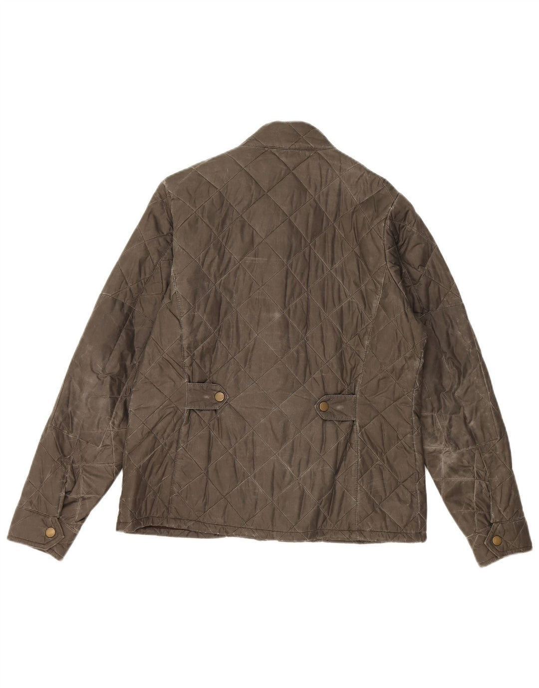 Barbour Boys Quilted Jacket 12-13 Years XL Khaki Polyamide