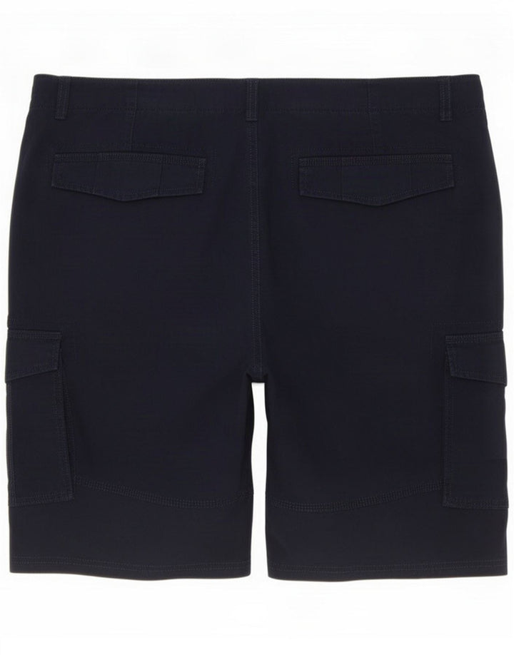 M&Co Mens Cargo Shorts Large W36 Navy Blue Cotton