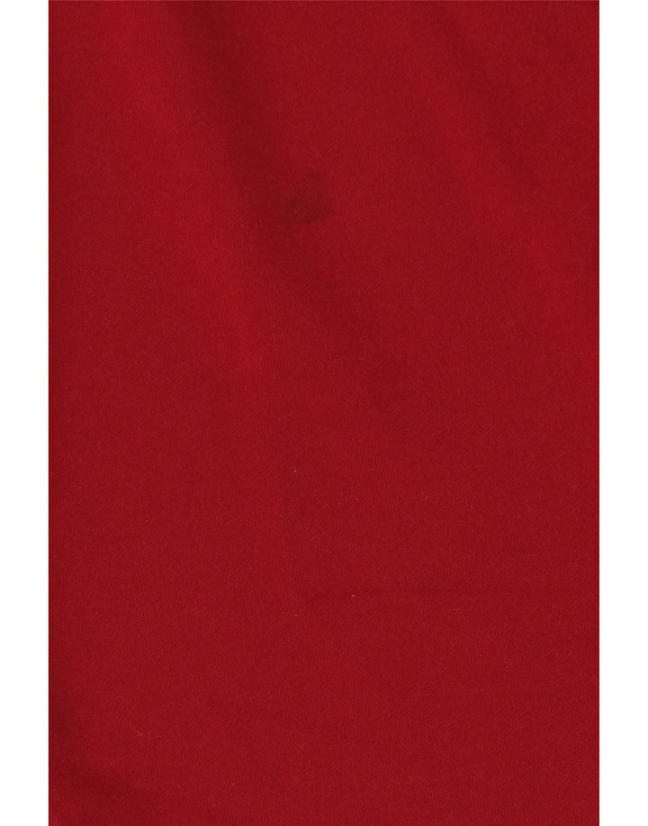 PUMA Mens Top Long Sleeve Small Red Colourblock Polyester