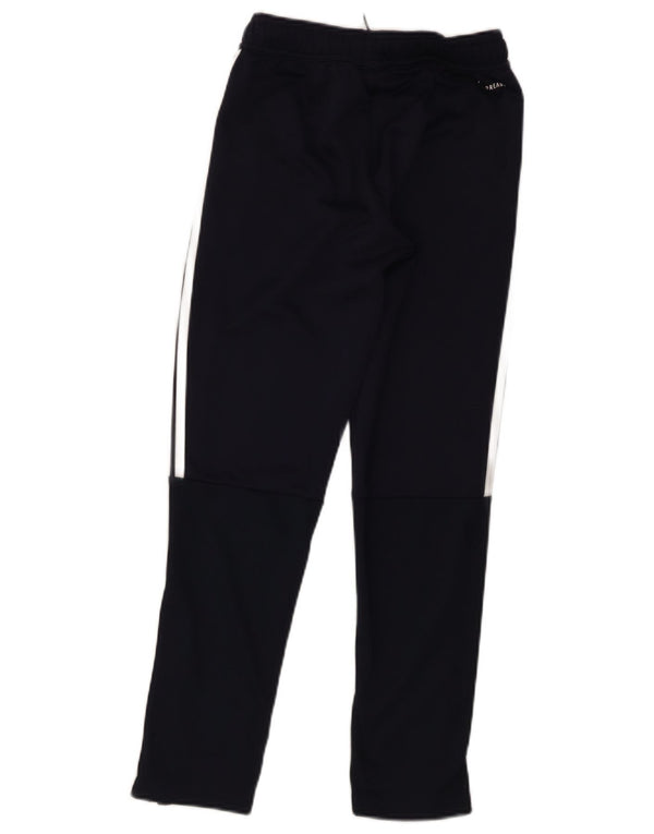 Adidas Boys Aeroready Tracksuit Trousers 11-12 Years Navy Blue Polyester
