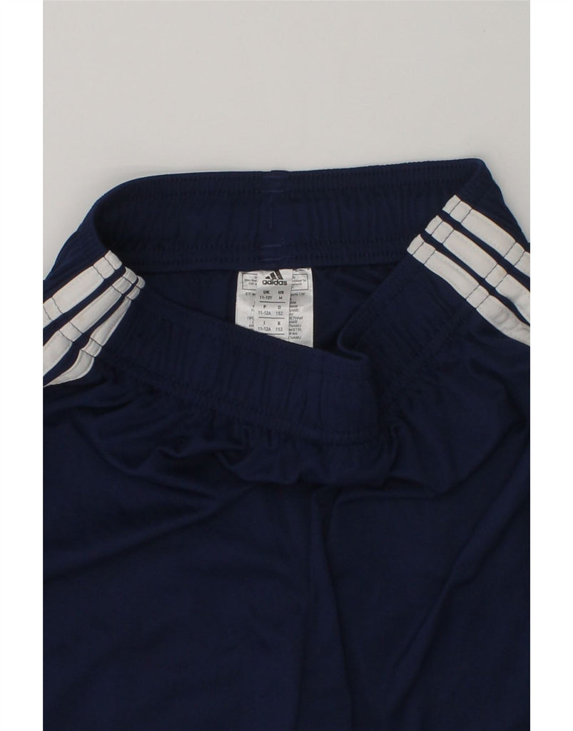 ADIDAS Boys Climalite Sport Shorts 11-12 Years Navy Blue Polyester | Vintage Adidas | Thrift | Second-Hand Adidas | Used Clothing | Messina Hembry 