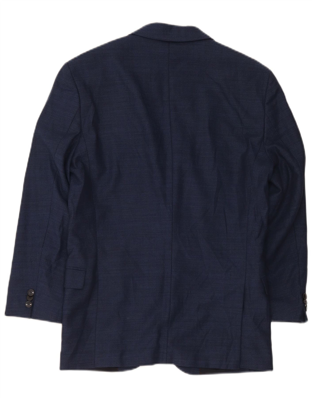 Hugo Boss Mens 2 Button Blazer Jacket EU 46 Small Navy Blue Virgin Wool