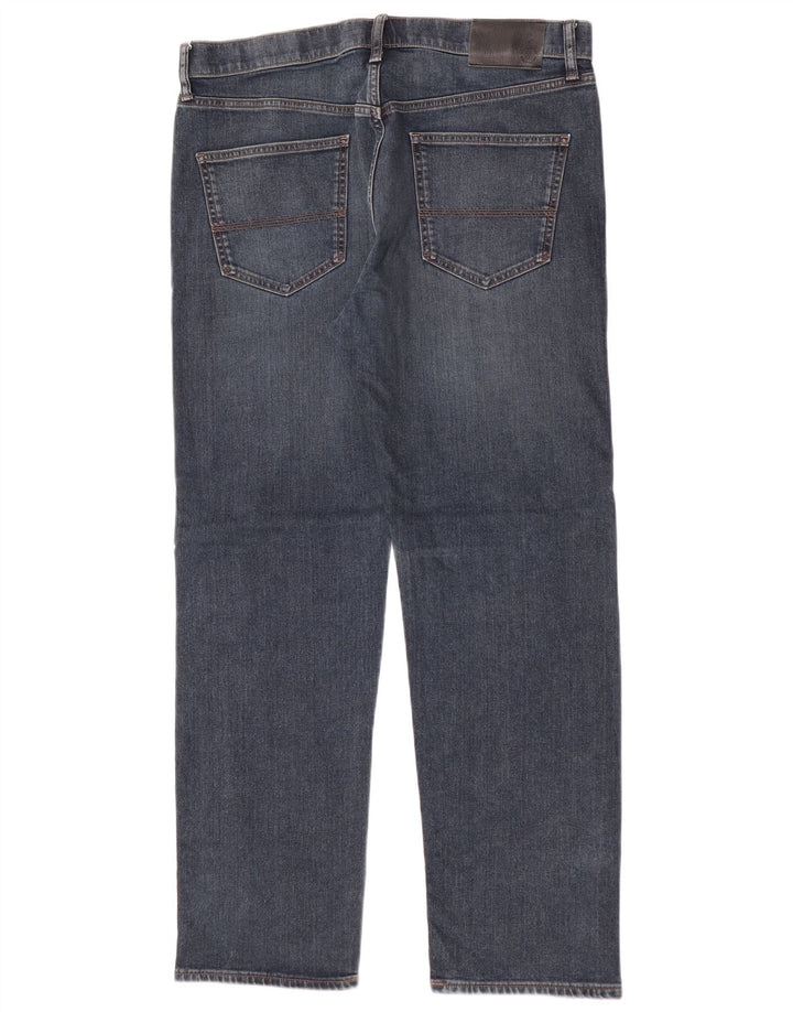 Marks & Spencer Mens Regular Fit Straight Jeans W36 L31 Blue Cotton