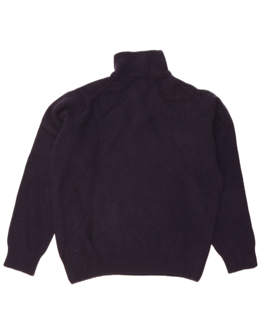 Kappa Mens Zip Neck Jumper Sweater Large Navy Blue Lambswool