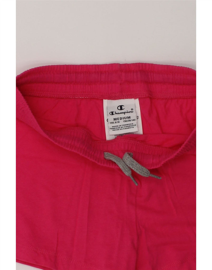 CHAMPION Girls Sport Shorts 9-10 Years Medium Pink Cotton | Vintage Champion | Thrift | Second-Hand Champion | Used Clothing | Messina Hembry 