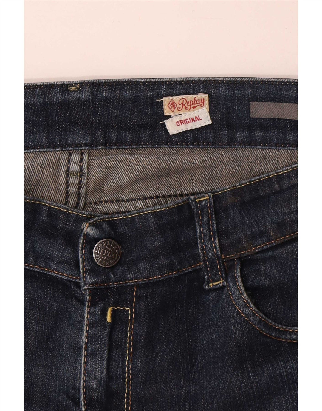 Replay Womens Straight Jeans W35 L30 Blue