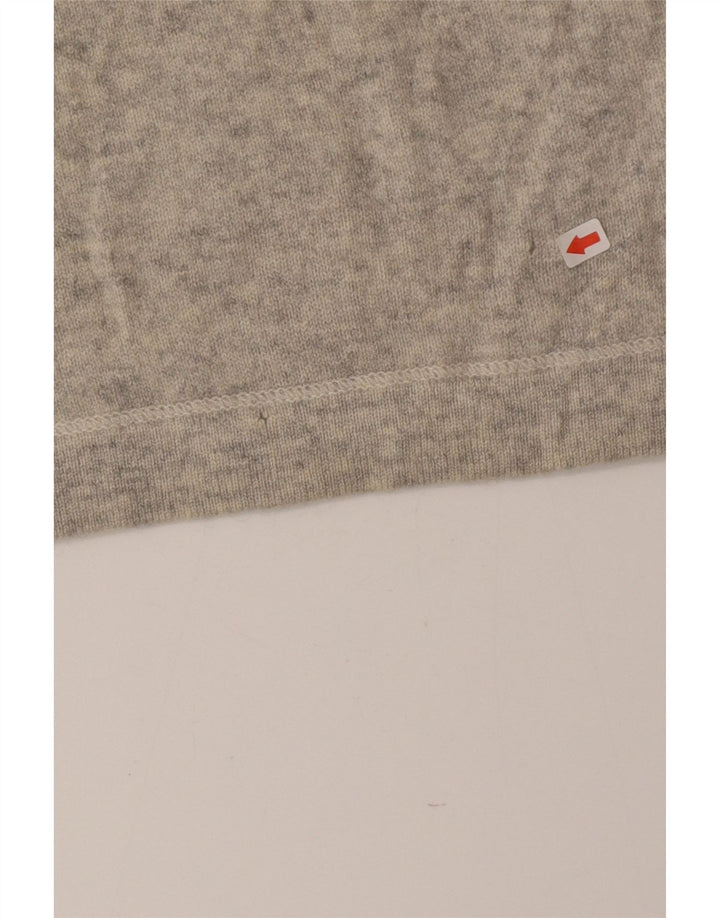 Brunello Cucinelli Womens V-Neck Jumper Sweater UK 14 Large Grey Cashmere