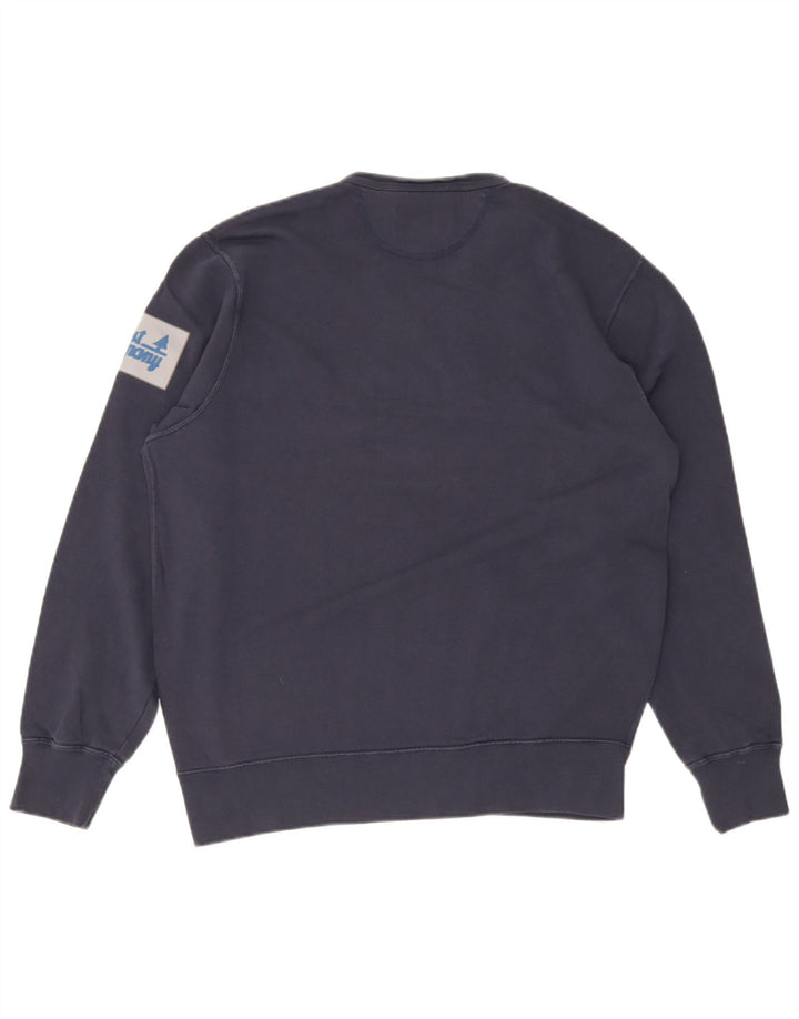 Best Company Mens Graphic Sweatshirt Jumper Medium Navy Blue