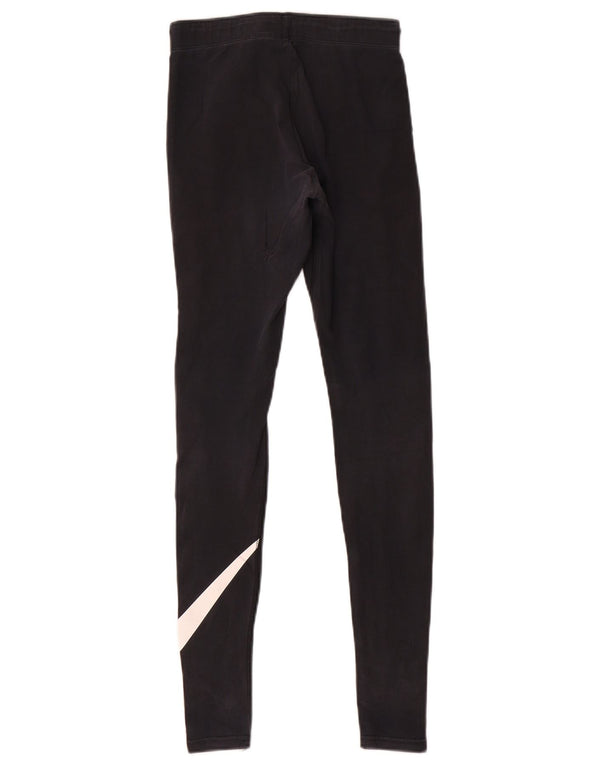 Nike Womens Graphic Leggings UK 6 XS Black