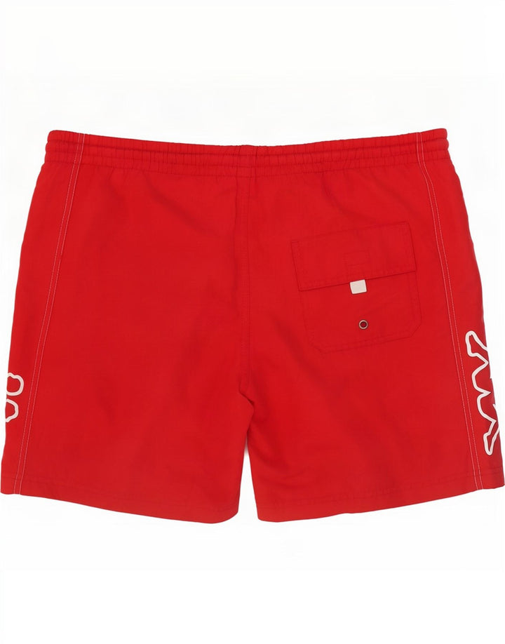 Kappa Mens Graphic Swimming Shorts Large Red