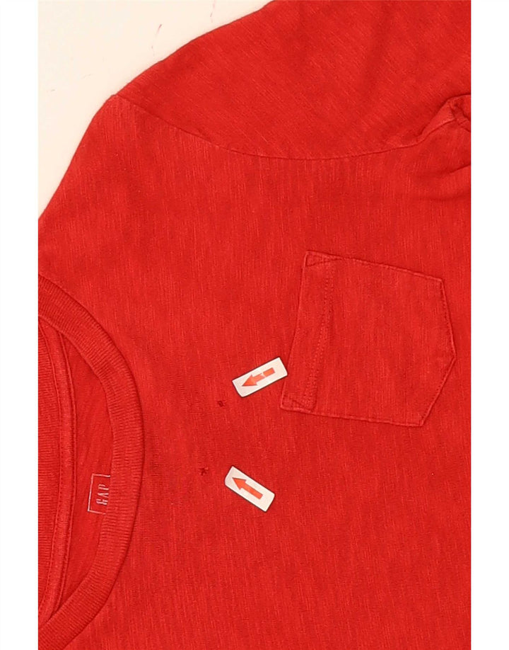 Gap Boys Graphic Top Long Sleeve 9-10 Years Small Red Cotton