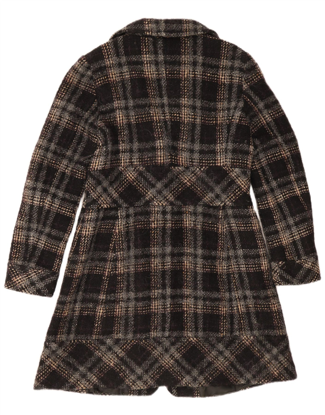 Max & Co. Womens Overcoat UK 12 Medium Black Plaid