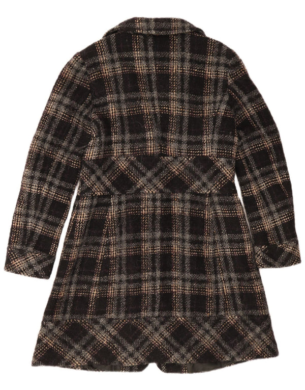 Max & Co. Womens Overcoat UK 12 Medium Black Plaid