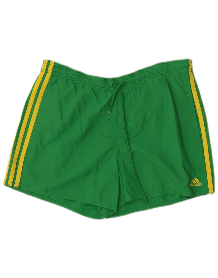 Adidas Mens Swimming Shorts Small  Green Nylon
