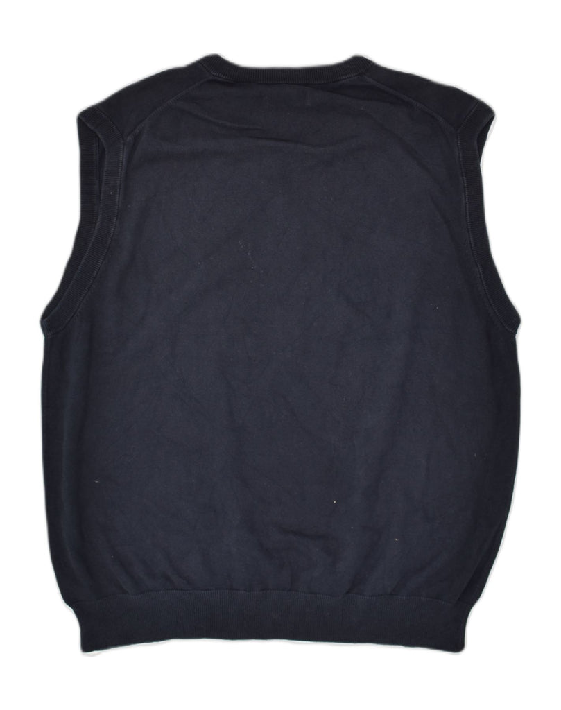 CHAPS Mens Vest Tank Top XL Navy Blue Cotton | Vintage Chaps | Thrift | Second-Hand Chaps | Used Clothing | Messina Hembry 