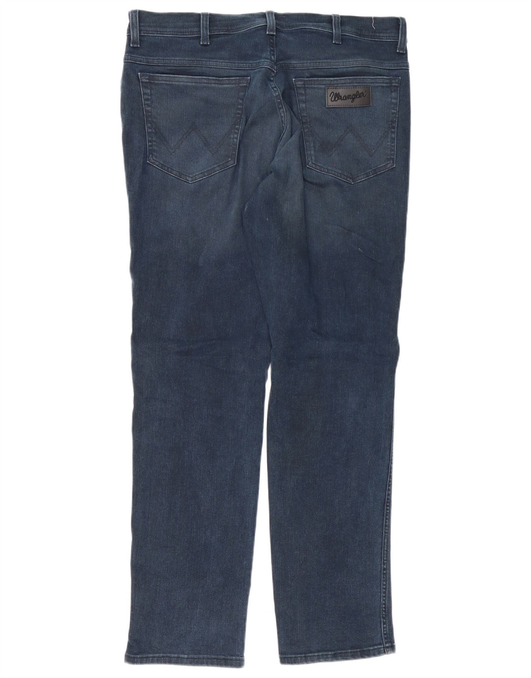 Wrangler Mens Texas Slim Jeans W36 L32 Navy Blue Cotton