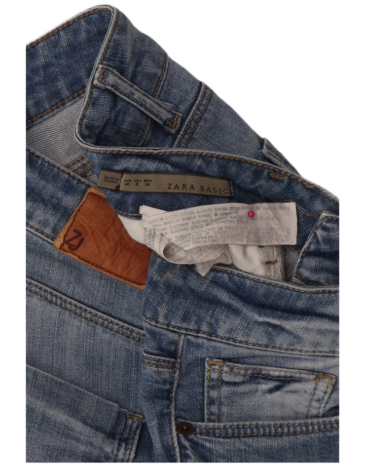 Zara Womens Slim Jeans EU 40 Medium W30 L29 Blue Cotton