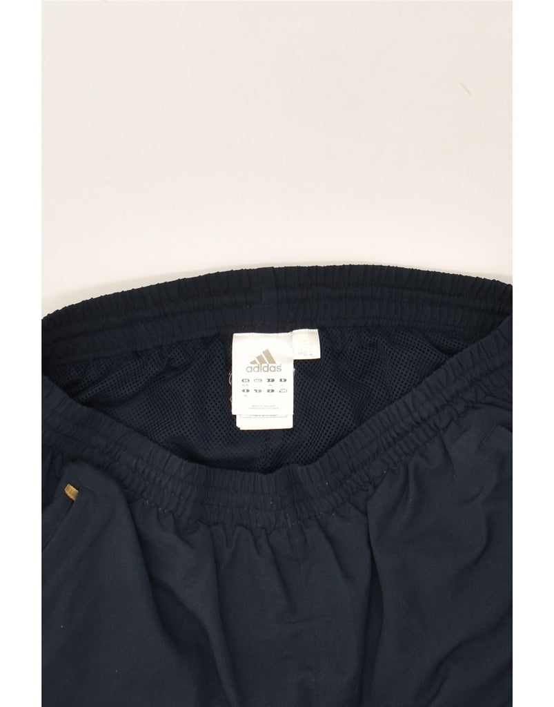 ADIDAS Mens Tracksuit Trousers UK 42/44 Large Navy Blue Polyester | Vintage Adidas | Thrift | Second-Hand Adidas | Used Clothing | Messina Hembry 