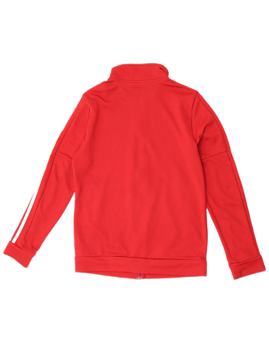 Adidas Womens Tracksuit Top Jacket UK 12/14 Medium Red Polyester